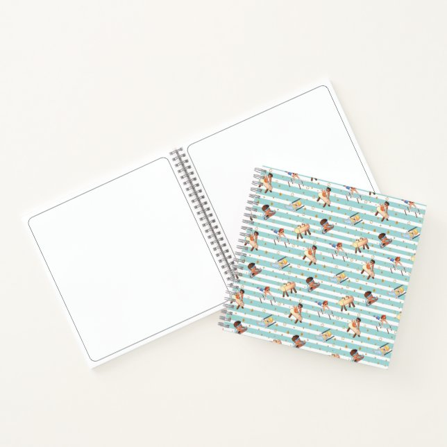 Boys Gymnastics Rings Parallel Bars Pommel Horse  Notebook (Inside)