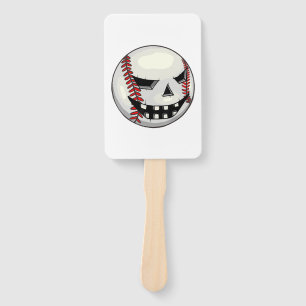 Boys Halloween Jack O Lantern Baseball Player Hand Fan