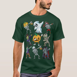 Boys Halloween Shirt Skeleton Jack O Lantern Zombi