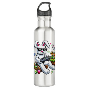 Boys Happy Easter Day Bunny Egg Video Game Kids Me 710 Ml Water Bottle