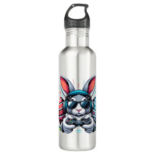 Boys Happy Easter Day Bunny Egg Video Game Kids Me 710 Ml Water Bottle