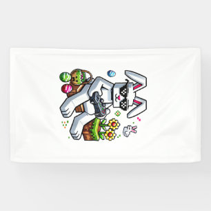 Boys Happy Easter Day Bunny Egg Video Game Kids Me Banner
