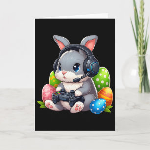 Boys Happy Easter Day Bunny Egg Video Game Kids Me Card