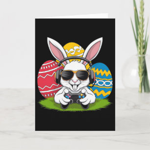 Boys Happy Easter Day Bunny Egg Video Game Kids Me Card