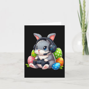 Boys Happy Easter Day Bunny Egg Video Game Kids Me Card