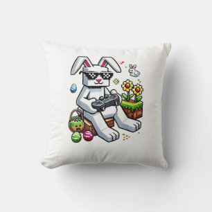 Boys Happy Easter Day Bunny Egg Video Game Kids Me Cushion