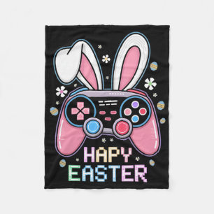 Boys Happy Easter Day Bunny Egg Video Game Kids Me Fleece Blanket