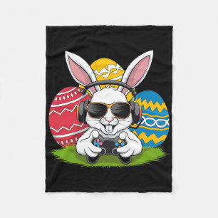 Boys Happy Easter Day Bunny Egg Video Game Kids Me Fleece Blanket