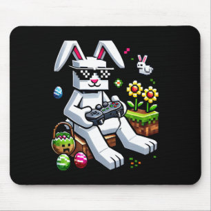Boys Happy Easter Day Bunny Egg Video Game Kids Me Mouse Pad
