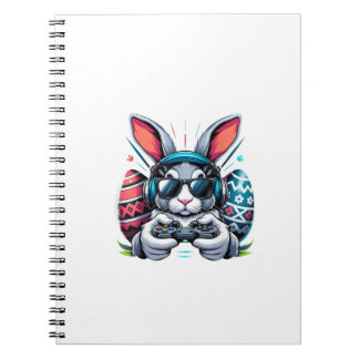 Boys Happy Easter Day Bunny Egg Video Game Kids Me Notebook
