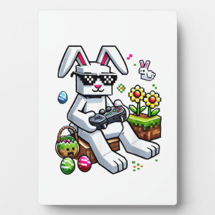 Boys Happy Easter Day Bunny Egg Video Game Kids Me Plaque