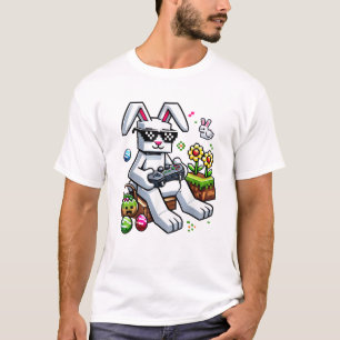 Boys Happy Easter Day Bunny Egg Video Game Kids Me T-Shirt
