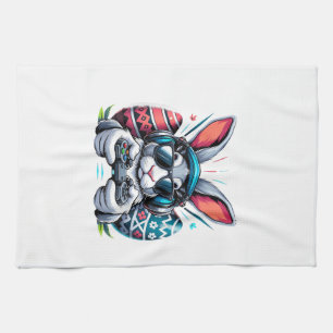Boys Happy Easter Day Bunny Egg Video Game Kids Me Tea Towel