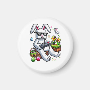 Boys Happy Easter Day Bunny Egg Video Game Magnet