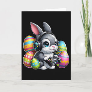 Boys Happy Easter Gamer Day Bunny Egg Video Game K Card