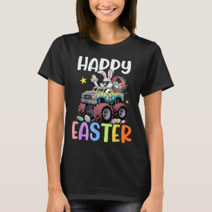 Boys Happy Easter Monster Truck Easter Eggs Bunny  T-Shirt