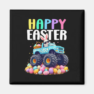 Boys Happy Easter Monster Truck Easter Eggs Toddle Magnet