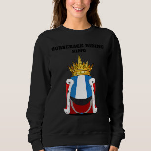 Boys Horseback Riding King Mens Horse Riding Sweatshirt