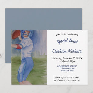 BOY'S HUDDLE PARTY INVITATION