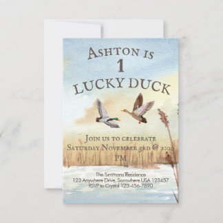 Boys Hunting Invitation