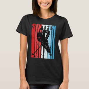Boys Ice Hockey 16th Birthday Player Motivational  T-Shirt