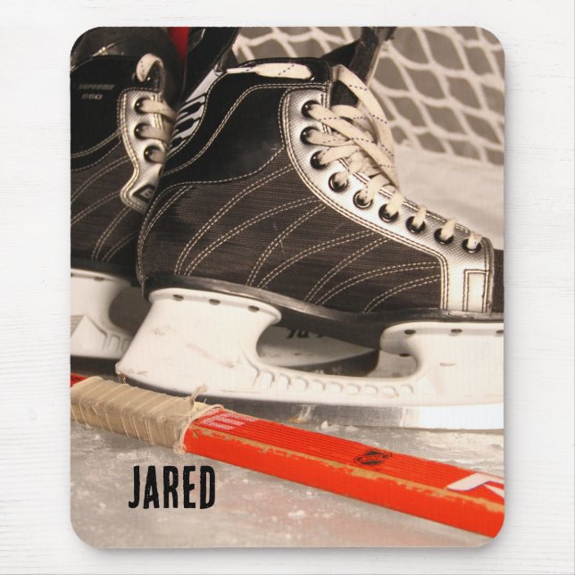 Boys Ice Hockey Back to School  Mouse Pad (Front)