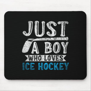 Boys Ice Hockey Player Ice Hockey Fan Ice Hockey Mouse Pad
