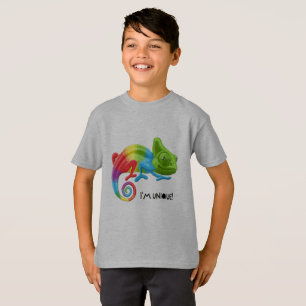 Boys' I'm Unique Chameleon T-Shirt - Vibrant