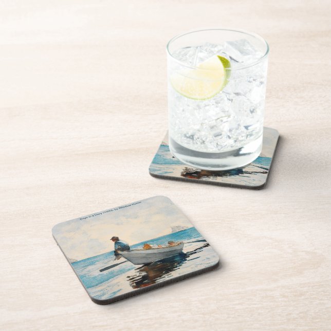 Boys In A Dory (1880) By Winslow Homer Coaster (Right Side)