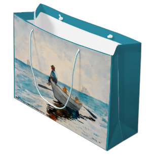 Boys In A Dory (1880) By Winslow Homer Large Gift Bag