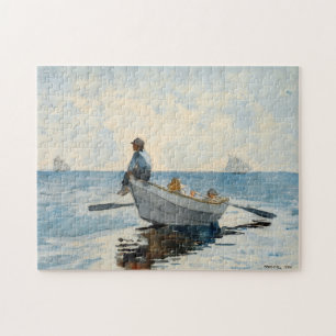 Boys in a Dory   Winslow Homer Jigsaw Puzzle