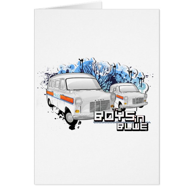 Boys In Blue - Retro Police Van 1988 (Front)