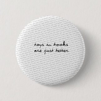 Boys in Books 6 Cm Round Badge