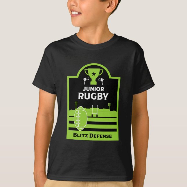 Boys Junior Rugby Players T-Shirt (Front)