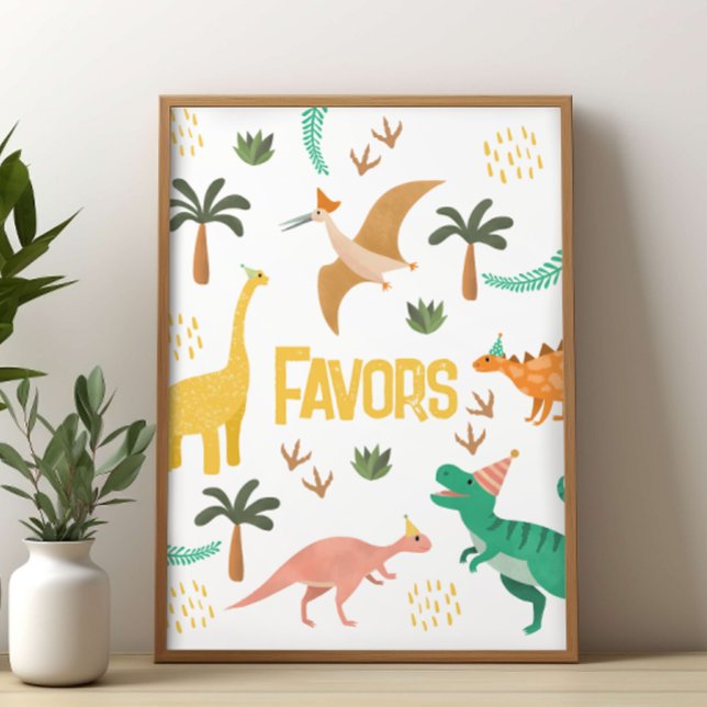 Boys Jurassic Dinosaur Party Favour Sign  (Creator Uploaded)