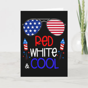 Boys Kids 4th Of July Red White And Cool Sungles G Card