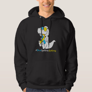 Boys Kids Down Syndrome T Rex Dinosaur  Trisomy T2 Hoodie