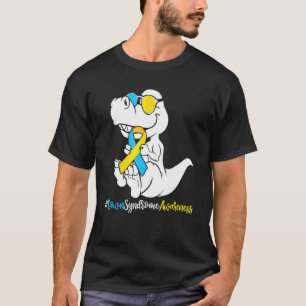 Boys Kids Down Syndrome T Rex Dinosaur Trisomy T2 T-Shirt