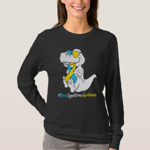 Boys Kids Down Syndrome T Rex Dinosaur  Trisomy T2 T-Shirt