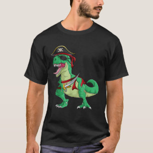 Boys Kids Pirate Dinosaur Shirts Men Sailor T rex 