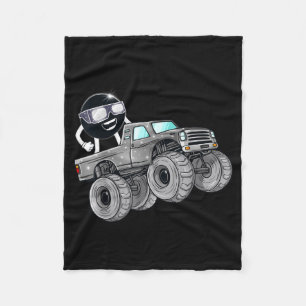 Boys Kids Total Solar Eclipse Monster Truck Fleece Blanket