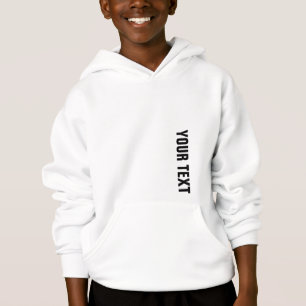 Boys Kids White Hoodie Sweatshirt Pullover
