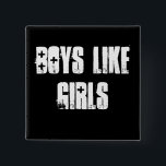 Boys Like Girls Button<br><div class="desc">Boys Like Girls Band Square 2 inch Button. New Upcoming Band.</div>