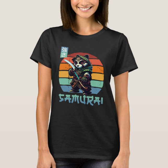 Boys Love Samurai Panda Japan T-Shirt (Front)
