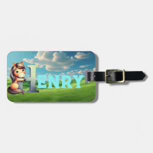 boy's luggage tag