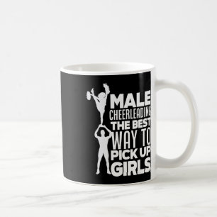 Boys Male Cheerleading Funny Male Cheerleader Coffee Mug
