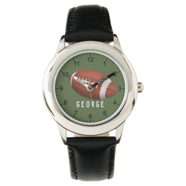 Boys Modern and Cute Football Sports Kids Watch (Front)