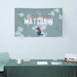 Boys Modern Blue Paintball Party Kids Birthday Banner<br><div class="desc">This cool and modern paintball-themed kids birthday banner design features a blue paintball cartoon design,  with a paintballer,  paint splatters,  target signs,  and text. The blue banner can be personalised with your boys name and age. The perfect addition to your child's party,  perfect for a 10th birthday.</div>