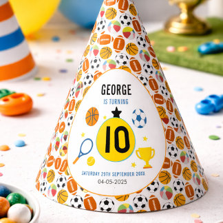 Boys Modern Sports Birthday Party | Game Day Theme Hat