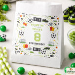 Boys Modern Sports Soccer Kids 8th Birthday Party Favour Bags<br><div class="desc">Modern soccer 8th birthday favor bags for boys. Fun sports-themed goodie bags perfect for kids soccer birthday party favors and celebration treats. ⚽🎉 Send guests home with a winning treat using these modern soccer 8th birthday favor bags! Perfect for young soccer fans, these sporty bags are great for filling with...</div>